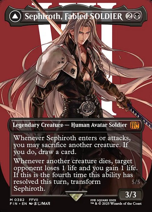 Sephiroth, Fabled SOLDIER // Sephiroth, One-Winged Angel (382) [Final Fantasy]