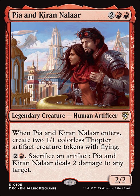 Pia and Kiran Nalaar (105) [Aetherdrift Commander]