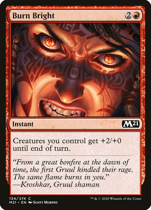 Burn Bright (134) [Core Set 2021]