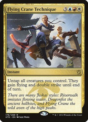 Flying Crane Technique (176) [Khans of Tarkir]