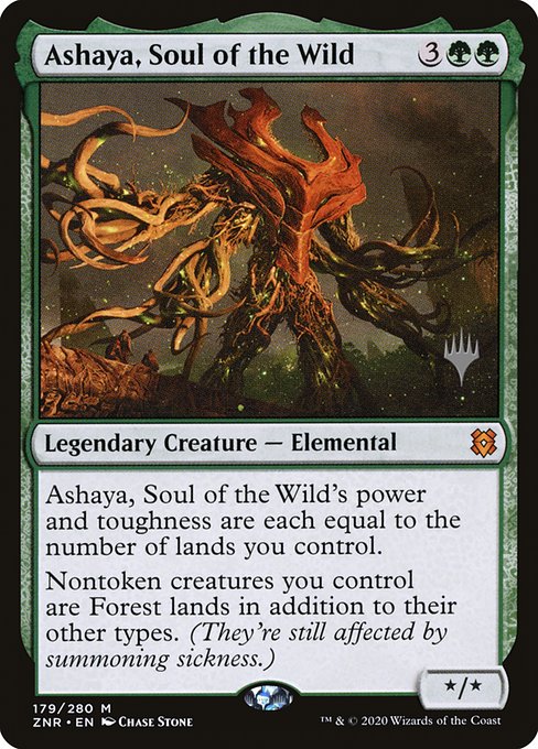 Ashaya, Soul of the Wild (179p) [Zendikar Rising Promos]