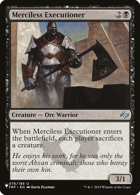 Merciless Executioner (FRF-76) [The List]