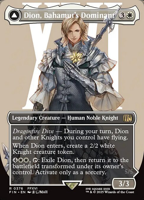 Dion, Bahamut's Dominant // Bahamut, Warden of Light (376) [Final Fantasy]