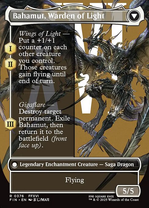 Dion, Bahamut's Dominant // Bahamut, Warden of Light (376) [Final Fantasy]