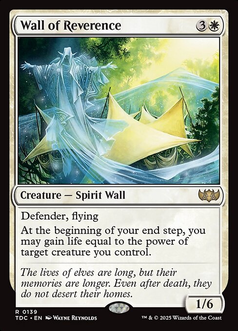 Wall of Reverence (139) [Tarkir: Dragonstorm Commander]