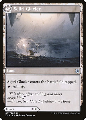 Sejiri Shelter // Sejiri Glacier (37) [Zendikar Rising] Reverse
