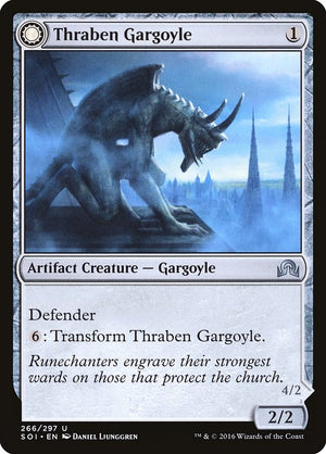 Thraben Gargoyle // Stonewing Antagonizer (266) [Shadows over Innistrad]