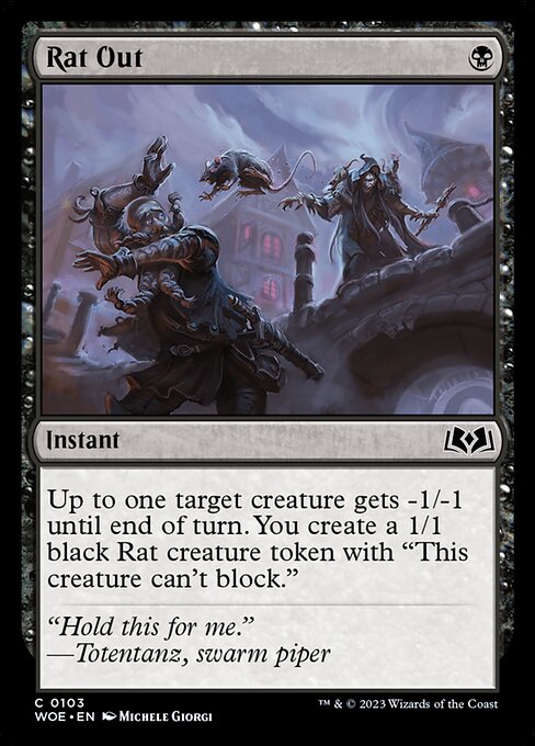 Rat Out (103) [Wilds of Eldraine]