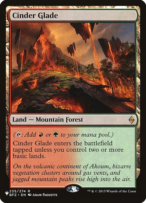 Cinder Glade (BFZ-235) [The List]