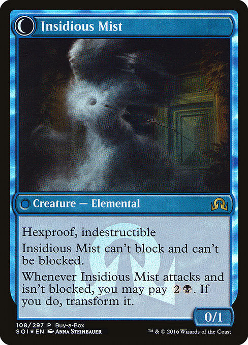 Elusive Tormentor // Insidious Mist (108) [Shadows over Innistrad Promos] Reverse