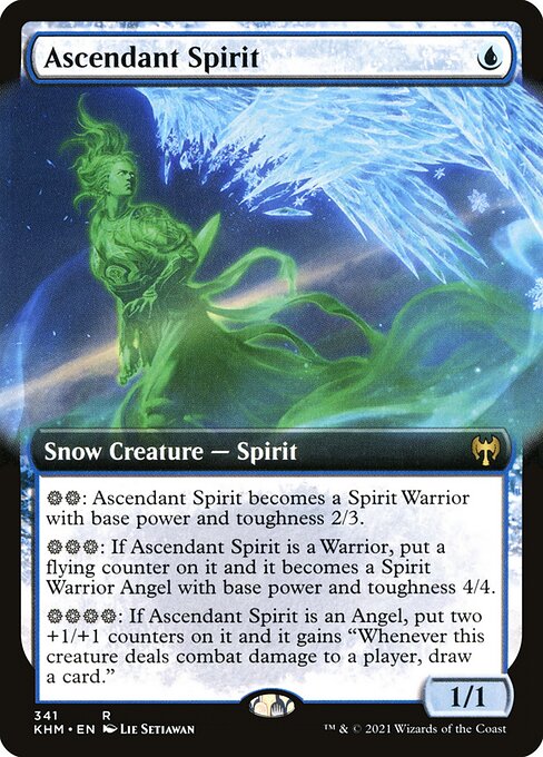 Ascendant Spirit (341) [Kaldheim] [Extended Art]