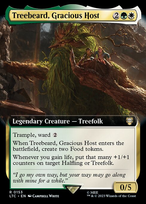 Treebeard, Gracious Host (153) [Tales of Middle-earth Commander] [Extended Art]