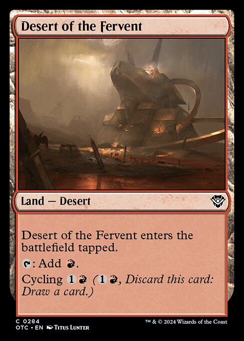 Desert of the Fervent (284) [Outlaws of Thunder Junction Commander]