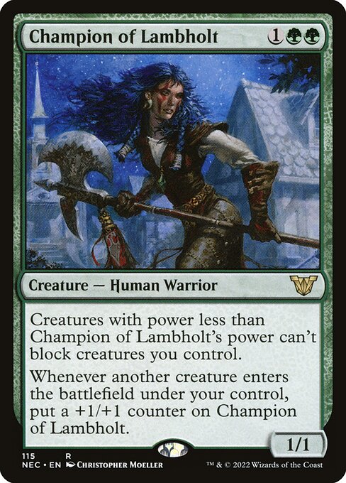 Champion of Lambholt (115) [Neon Dynasty Commander]