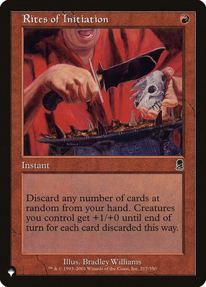Rites of Initiation (ODY-217) [The List]