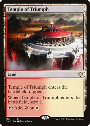 Temple of Triumph (173) [Phyrexia: All Will Be One Commander]