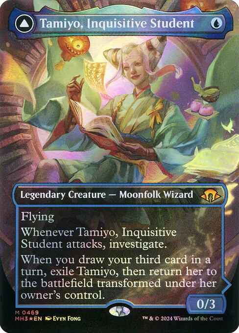 Tamiyo, Inquisitive Student // Tamiyo, Seasoned Scholar (469) [Modern Horizons 3]