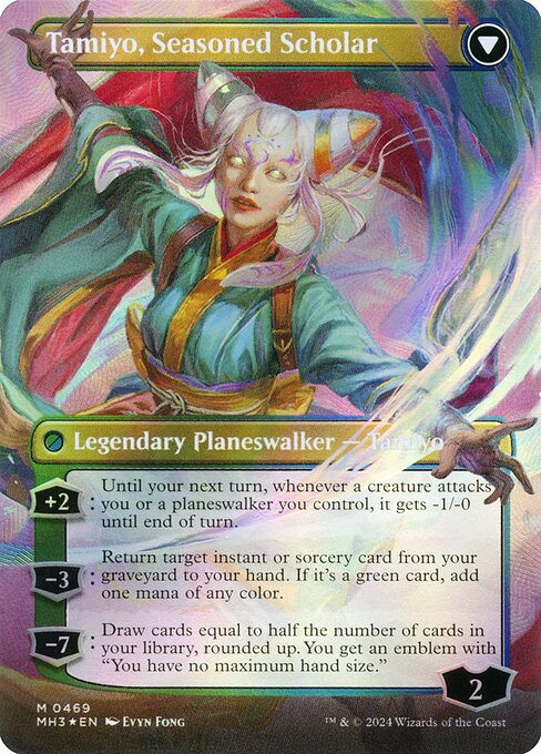 Tamiyo, Inquisitive Student // Tamiyo, Seasoned Scholar (469) [Modern Horizons 3]