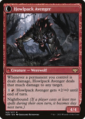 Ill-Tempered Loner // Howlpack Avenger (162) [Innistrad: Crimson Vow] Reverse