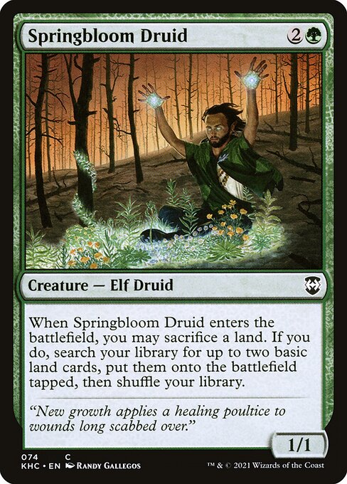 Springbloom Druid (74) [Kaldheim Commander]