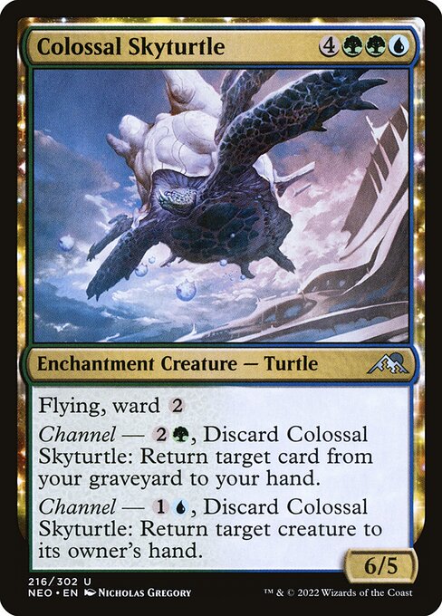 Colossal Skyturtle (216) [Kamigawa: Neon Dynasty]