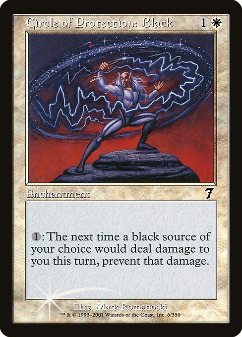 Circle of Protection: Black (6★) [Seventh Edition]