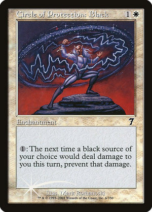 Circle of Protection: Black (6★) [Seventh Edition]