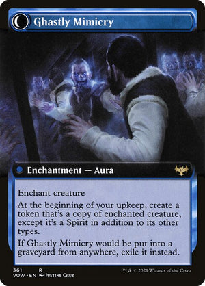 Mirrorhall Mimic // Ghastly Mimicry (361) [Innistrad: Crimson Vow] [Extended Art] Reverse