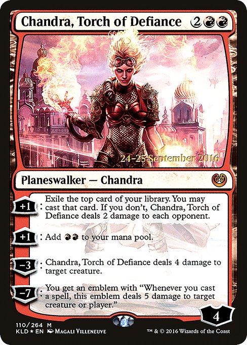 Chandra, Torch of Defiance (110s) [Kaladesh Promos]