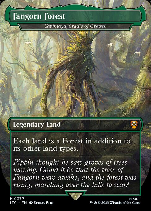 Yavimaya, Cradle of Growth (377) [Tales of Middle-earth Commander] [Borderless]