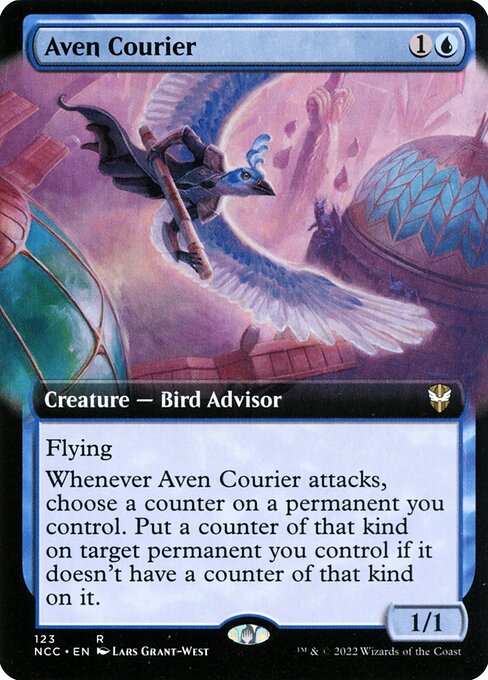 Aven Courier (123) [New Capenna Commander] [Extended Art]