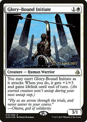Glory-Bound Initiate (16s) [Amonkhet Promos]
