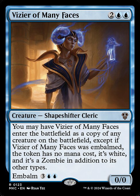 Vizier of Many Faces (123) [Murders at Karlov Manor Commander]