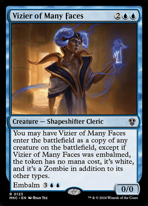 Vizier of Many Faces (123) [Murders at Karlov Manor Commander]