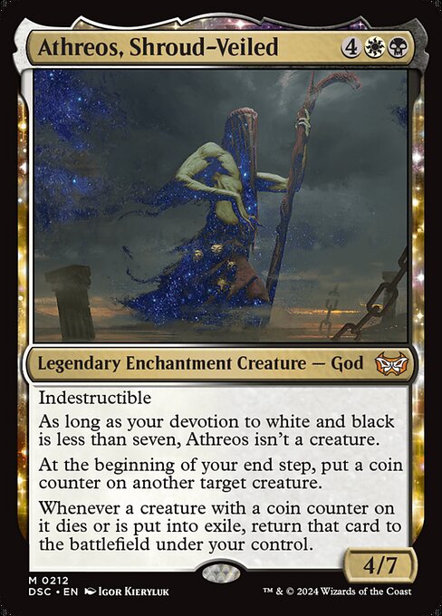 Athreos, Shroud-Veiled (212) [Duskmourn: House of Horror Commander]