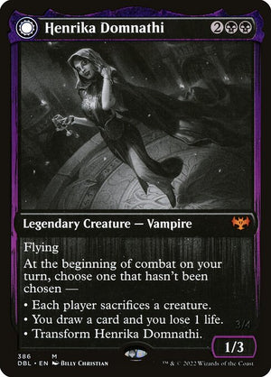 Henrika Domnathi // Henrika, Infernal Seer (386) [Innistrad: Double Feature]