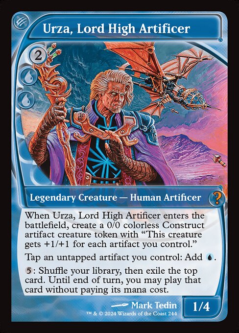 Urza, Lord High Artificer (244) [Mystery Booster 2]