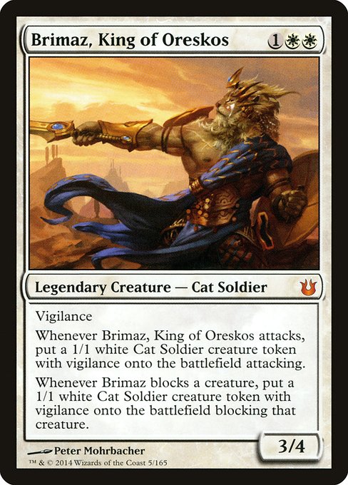 Brimaz, King of Oreskos (5) [Born of the Gods]