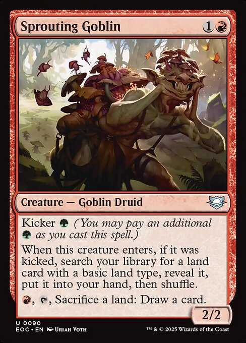 Sprouting Goblin (90) [Edge of Eternities Commander]