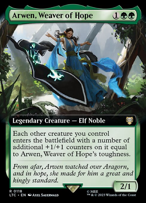 Arwen, Weaver of Hope (118) [Tales of Middle-earth Commander] [Extended Art]