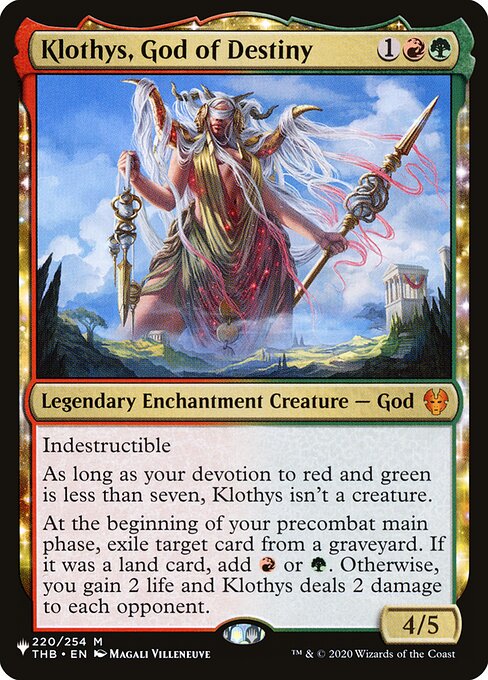 Klothys, God of Destiny (THB-220) [The List]
