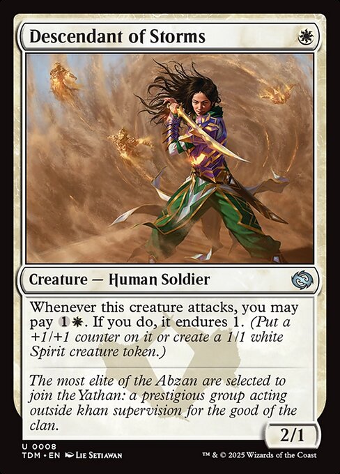Descendant of Storms (8) [Tarkir: Dragonstorm]
