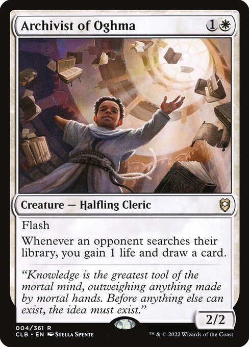 Archivist of Oghma (4) [Commander Legends: Battle for Baldur's Gate]
