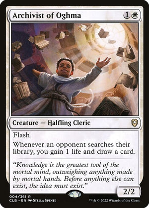 Archivist of Oghma (4) [Commander Legends: Battle for Baldur's Gate]