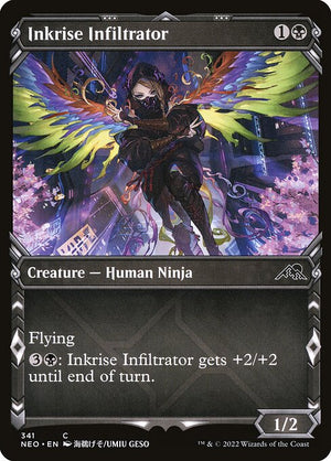 Inkrise Infiltrator (341) [Kamigawa: Neon Dynasty] [Showcase]