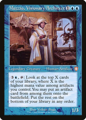 Muzzio, Visionary Architect (89) [The Brothers' War Commander]