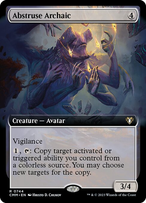 Abstruse Archaic (744) [Commander Masters] [Extended Art]