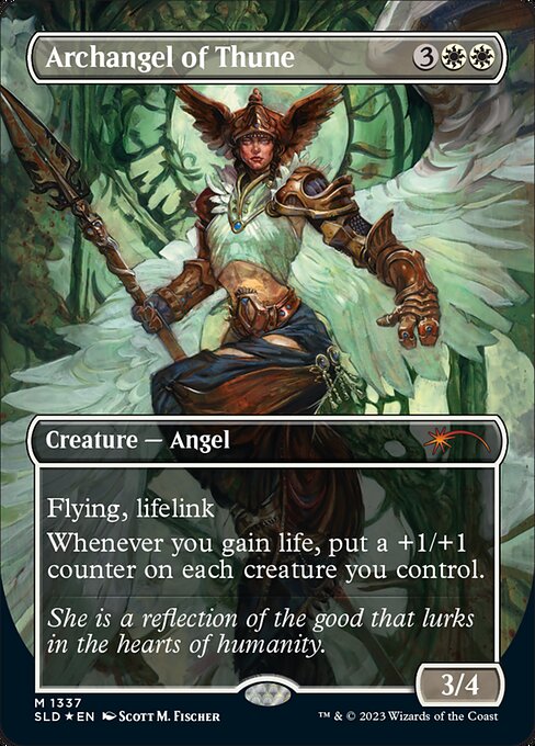 Archangel of Thune (1337) [Secret Lair Drop] [Borderless]