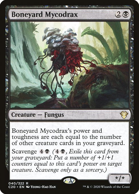 Boneyard Mycodrax (40) [Commander 2020]