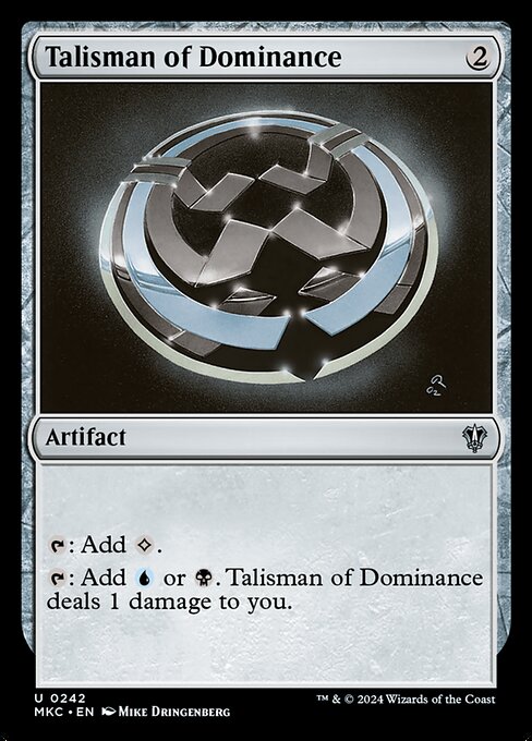 Talisman of Dominance (242) [Murders at Karlov Manor Commander]